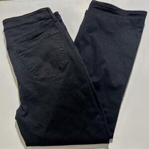 NEW NYDJ Bailey Relaxed Ankle Pants Jeans Lift Tuck Technology Black sz 12